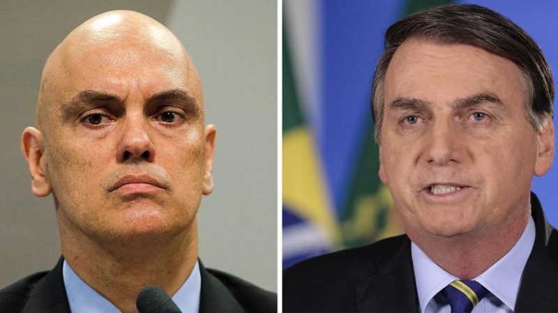 Bolsonaro entra com notícia-crime contra Moraes por "abuso de autoridade"