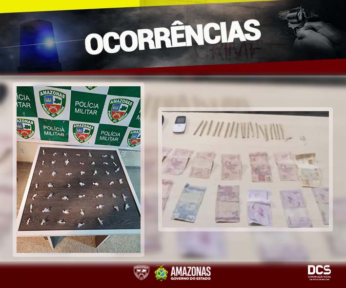 PMAM detém dois  por tráfico de drogas em ações distintas nas zonas Norte e Sul de Manaus 