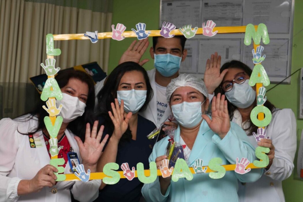 Hemoam realiza campanha alusiva ao Dia Mundial de Higienização das Mãos