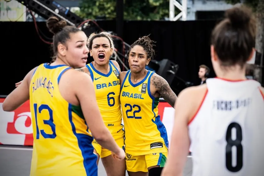 Seleção Brasileira feminina 3×3 vence a Áustria e cai para França na estreia do Mundial