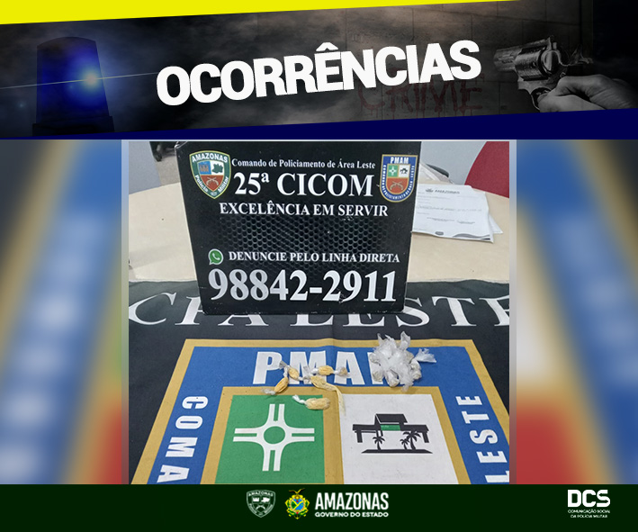 PMAM detém homem em posse de entorpecentes 