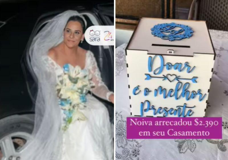 Noiva pede doações a pessoas com câncer como presente de casamento