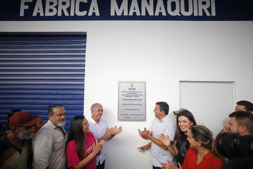 Wilson Lima inaugura primeira estatal de produção de água mineral do Amazonas, em Manaquiri