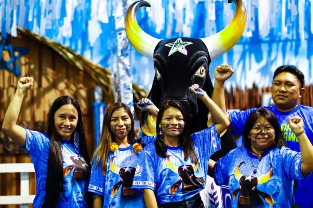Boi Caprichoso referenda luta pela Amazônia com a participação de lideranças na arena