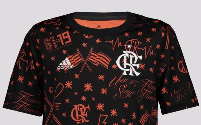 Vaza novo uniforme de pré-jogo do Flamengo