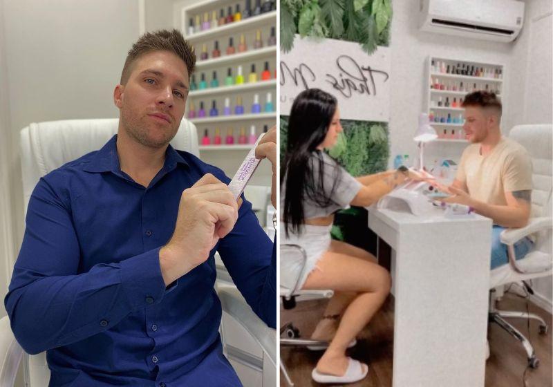 Ex-soldador deixa emprego e faz sucesso como manicure: “Ganho três vezes mais”