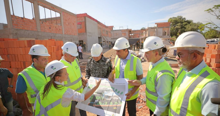 Governador Wilson Lima vistoria construção do novo Batalhão da Rocam