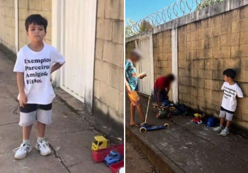 Garotinho de 5 anos doa seus brinquedos na porta de casa e viraliza