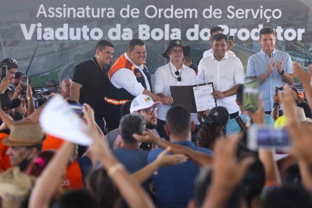 Wilson Lima e David Almeida anunciam construção de viaduto da Bola do Produtor e Parque Gigantes da Floresta