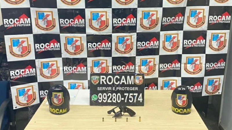 Rocam prende homem armado e com diversas passagens pela polícia