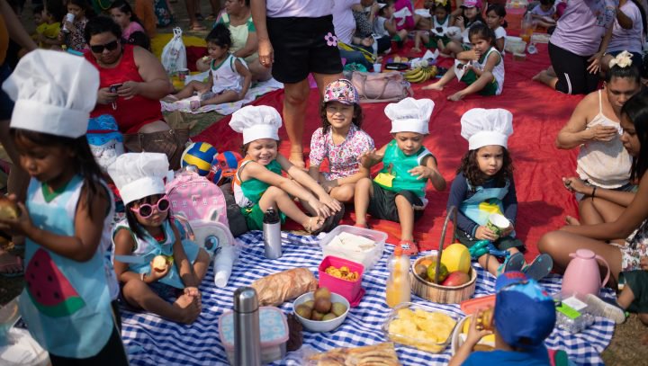 Creche da Prefeitura de Manaus realiza atividades pedagógicas na Ponta Negra