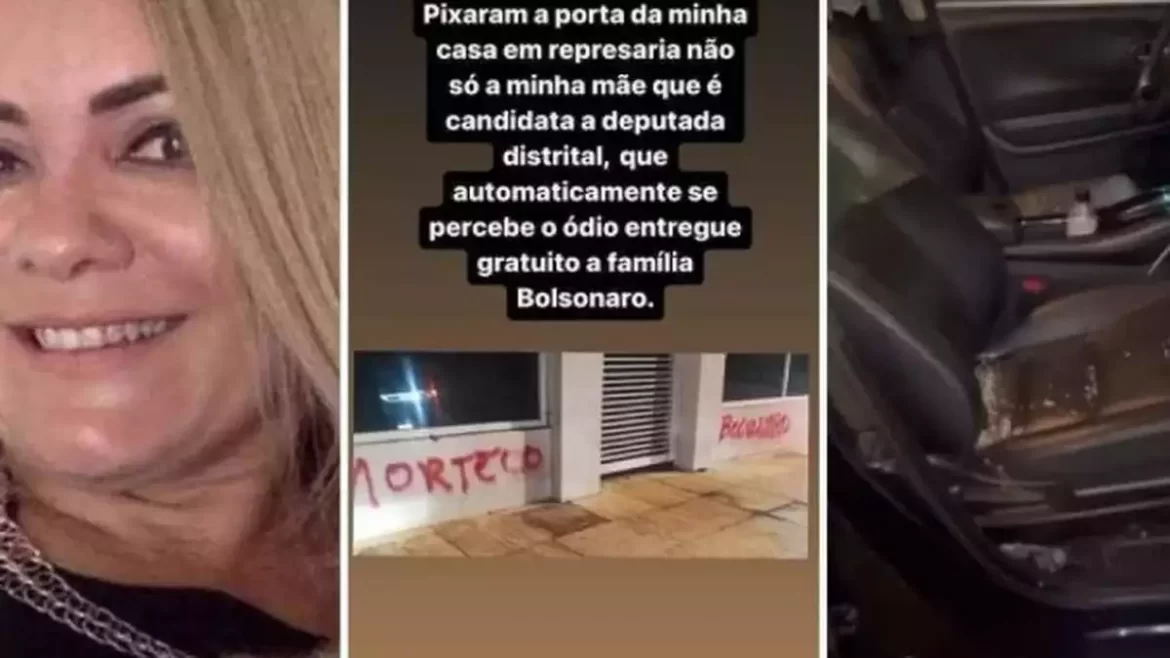 Ex-mulher de Bolsonaro denuncia que teve carro e casa vandalizados