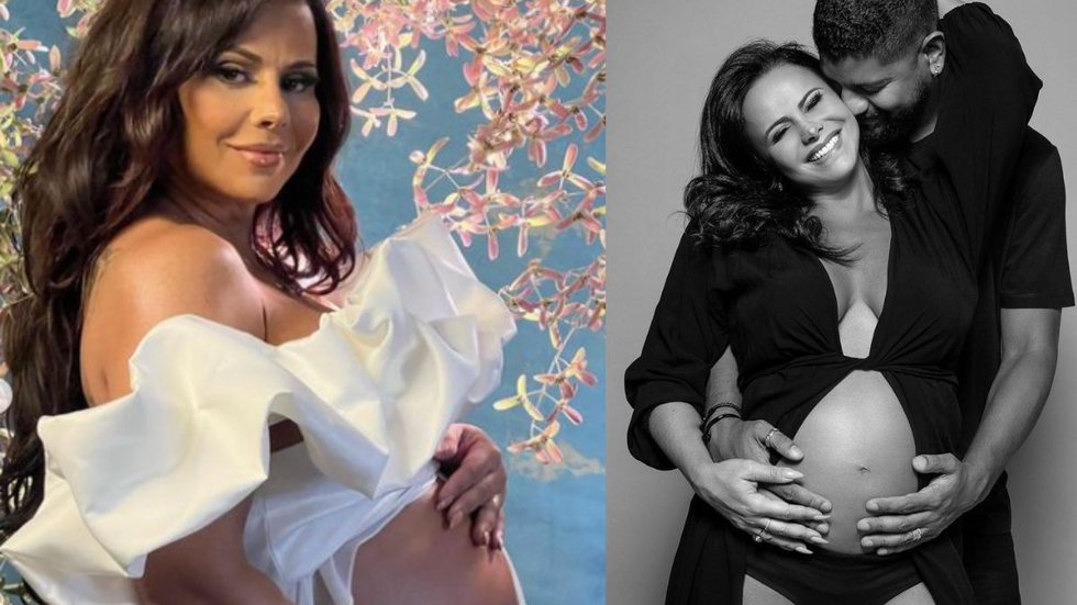 Aos 47 anos, Viviane Araújo realiza sonho de ser mãe e divide nova rotina na web