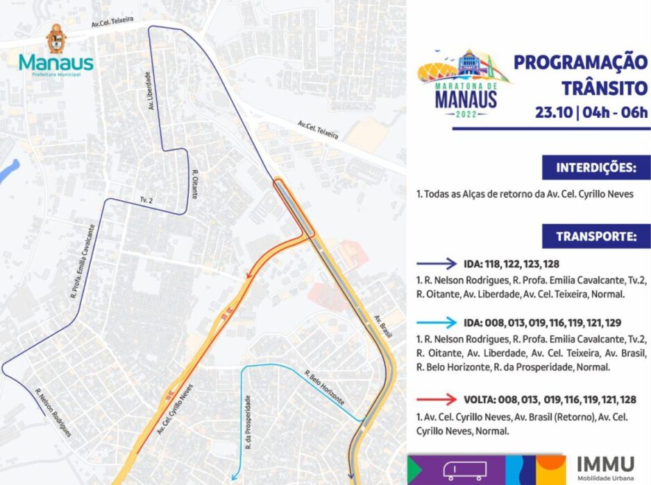 Linhas de ônibus da zona Oeste terão mudança temporária no domingo