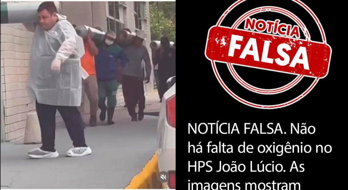 NOTA: falta de oxigênio no João Lúcio é Fake News