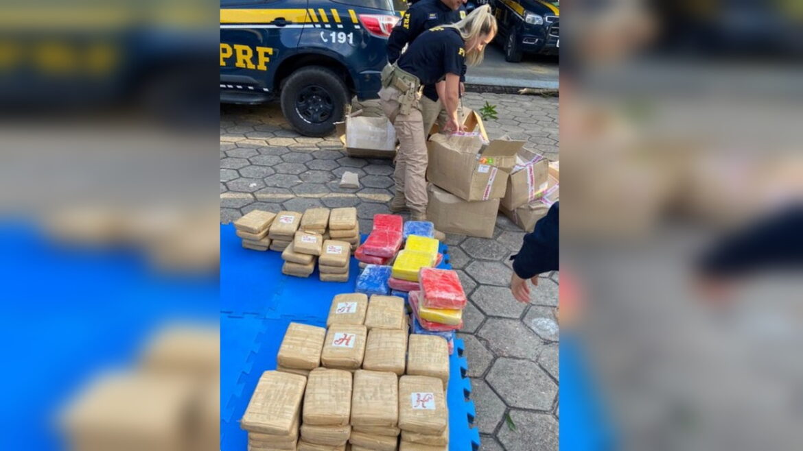 PRF apreende mais de meia tonelada de maconha em Manaus