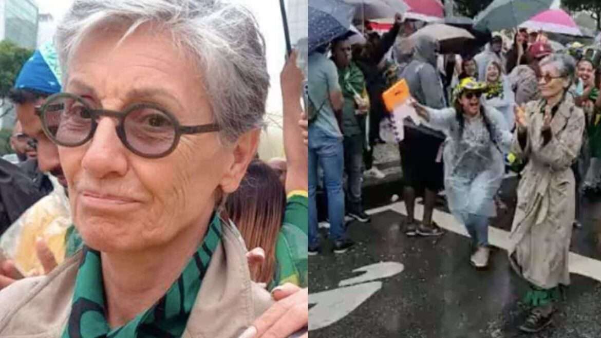 Cássia Kis é vista em manifestações bolsonaristas