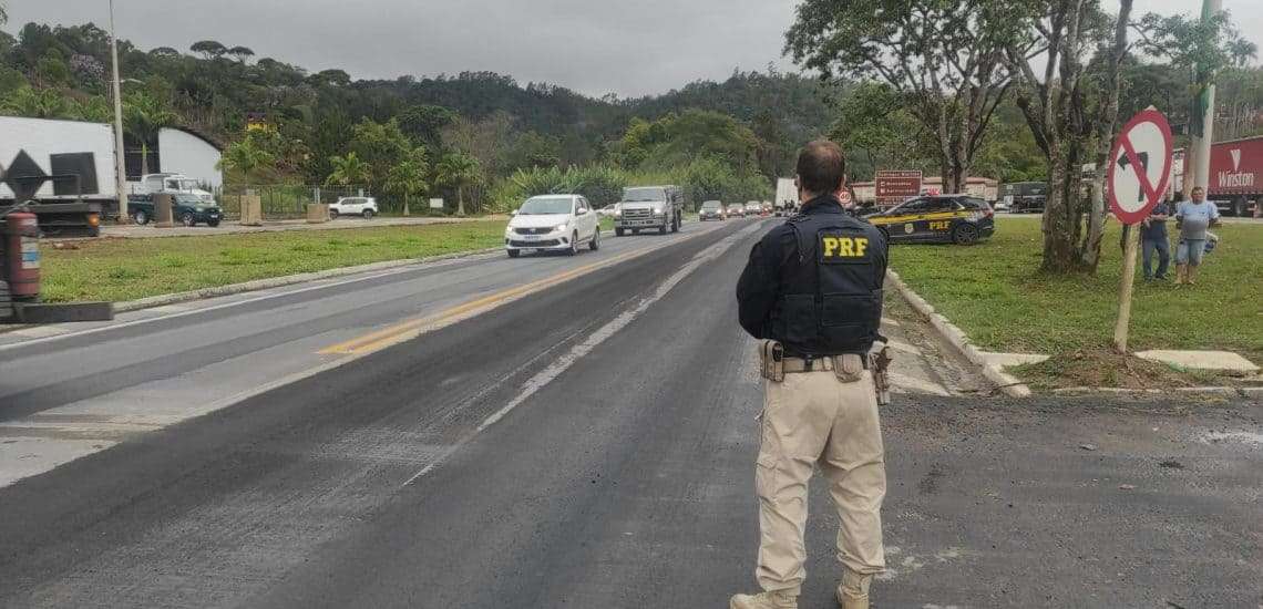 PRF registra duas interdições parciais em rodovias federais