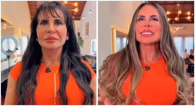 Gretchen muda o visual e mostra antes e depois na web: 'Iluminada