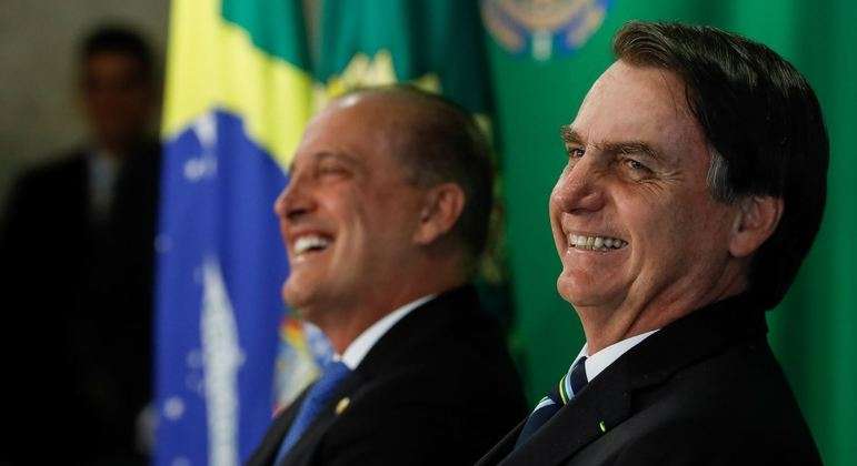 Bolsonaro recebe ex-ministro Onyx Lorenzoni no Palácio da Alvorada