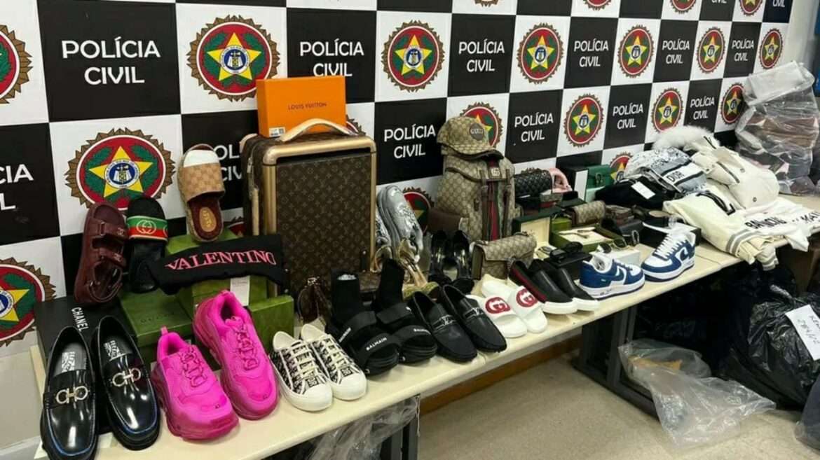 Polícia apreende produtos de luxo falsificados