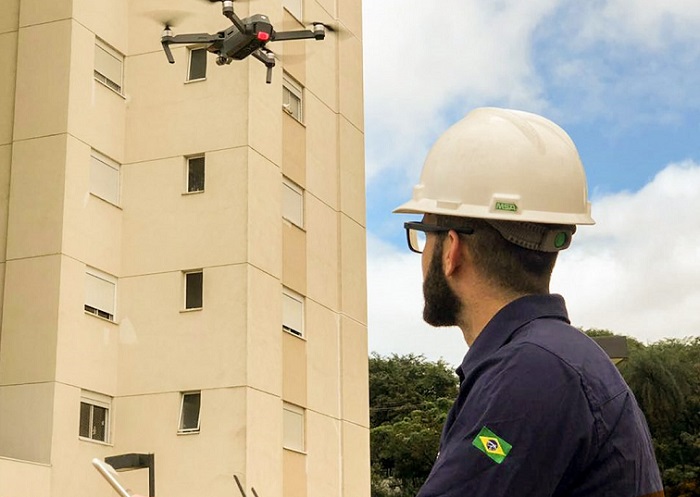 Drones são usados em serviços de inspeção predial