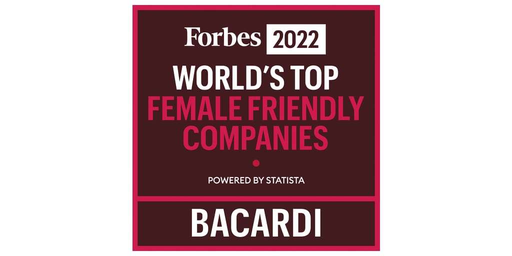 Forbes nomeia a Bacardi entre as “Melhores Empresas Amigas da Mulher no Mundo”