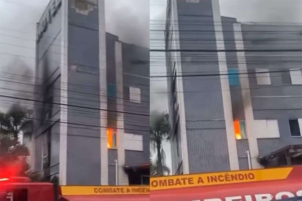 Incêndio deixa nove feridos em hotel de Santa Catarina