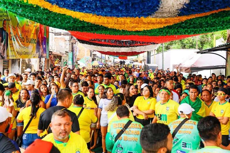 ‘Rua da Copa’ no Morro da Liberdade não terá mais transmissão dos jogos do Brasil