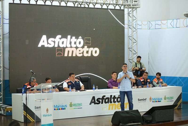 Prefeito David Almeida lança o portal ‘Asfaltômetro’ para atualizar dados sobre o programa ‘Asfalta Manaus’