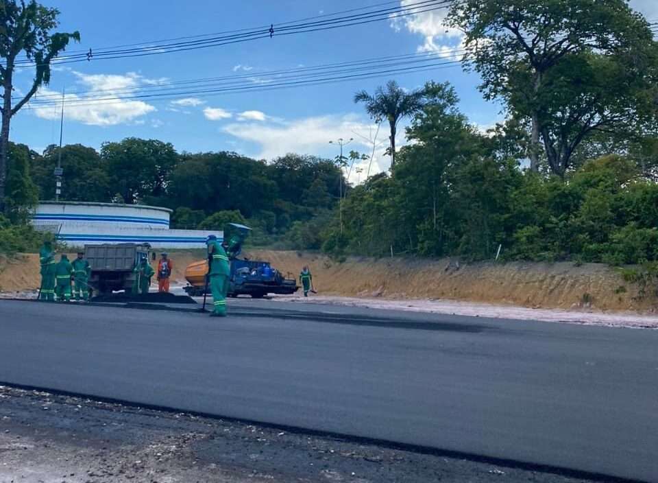 Anel Leste: Governo do Estado inicia pavimentação das alças externas do trevo da avenida Oitis