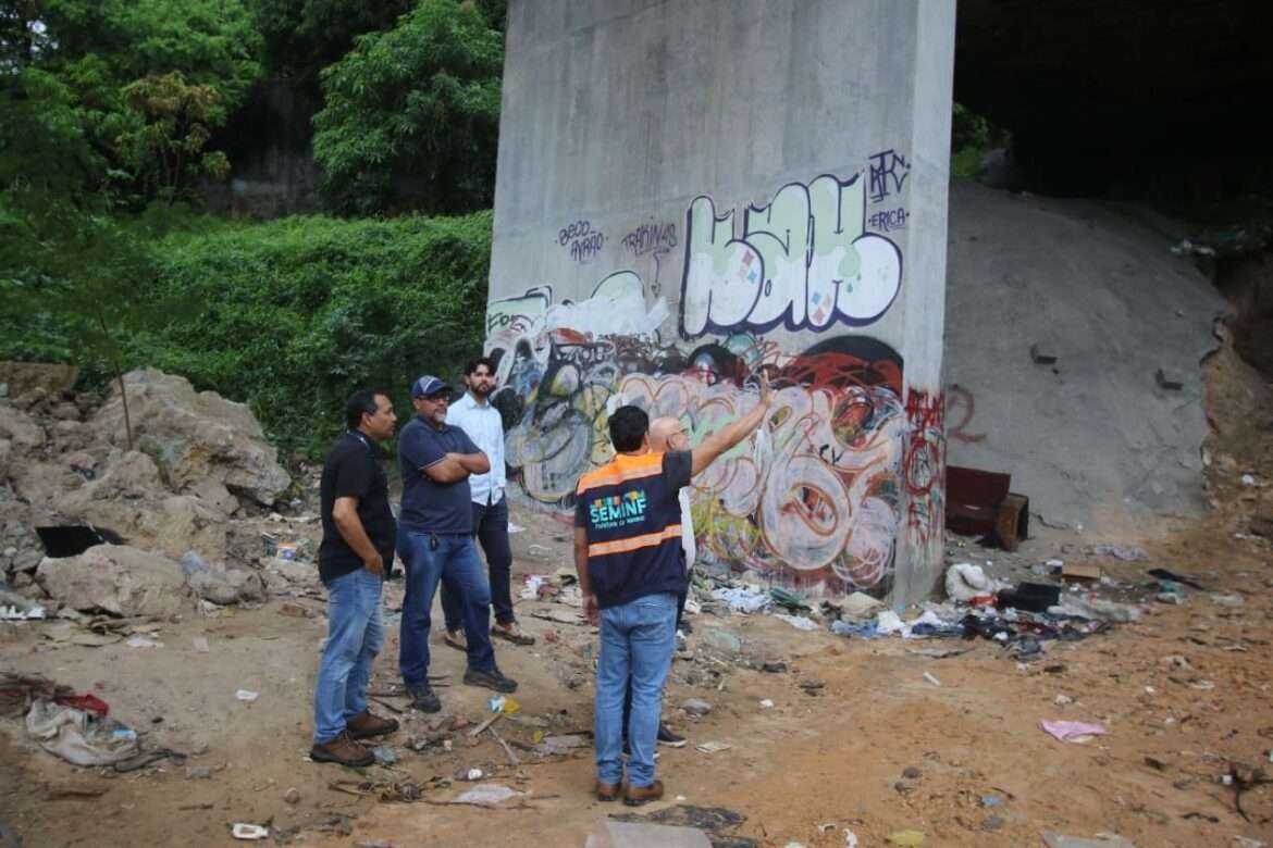 Prefeitura de Manaus afirma inexistência de risco iminente de desmoronamento no viaduto do Boulevard