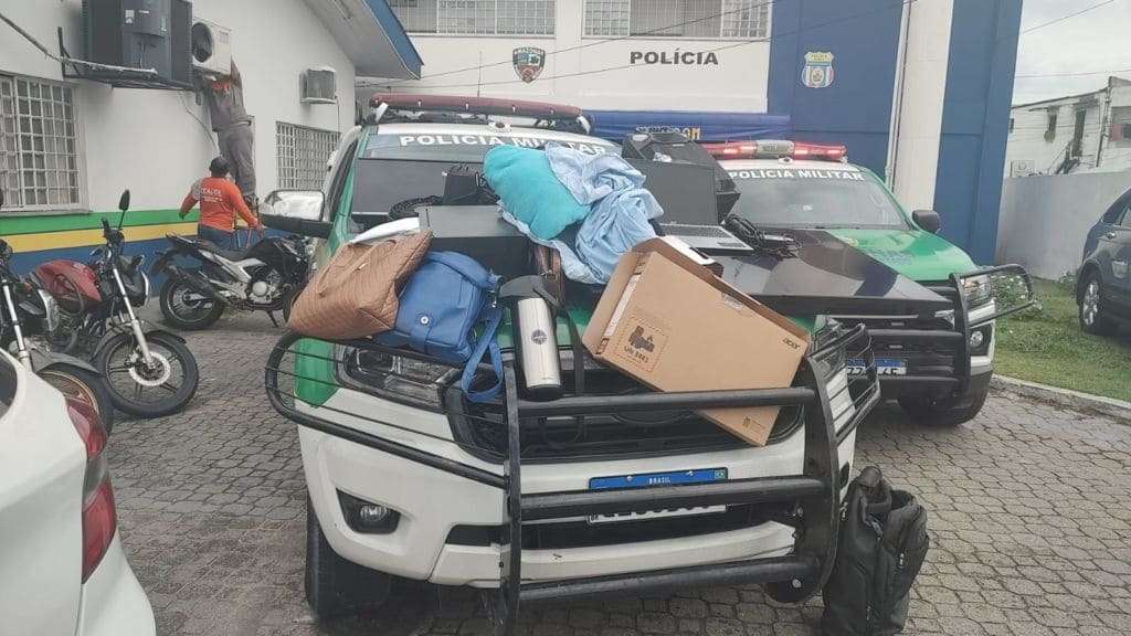 Quadrilha suspeita de furta casa é presa na zona Norte