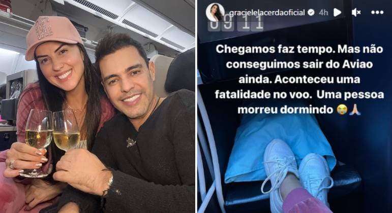 Homem morre em voo com Zezé Di Camargo e Graciele Lacerda: 'Fatalidade'