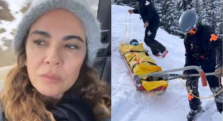 Luciana Gimenez faz desabafo sobre acidente na neve: 'Não paro de ter pesadelo com a queda'