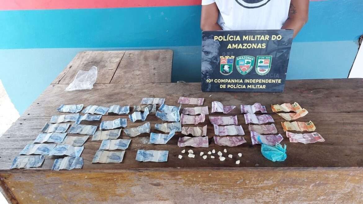 PM prende homem com drogas no bairro Santo Luzia em Mauês