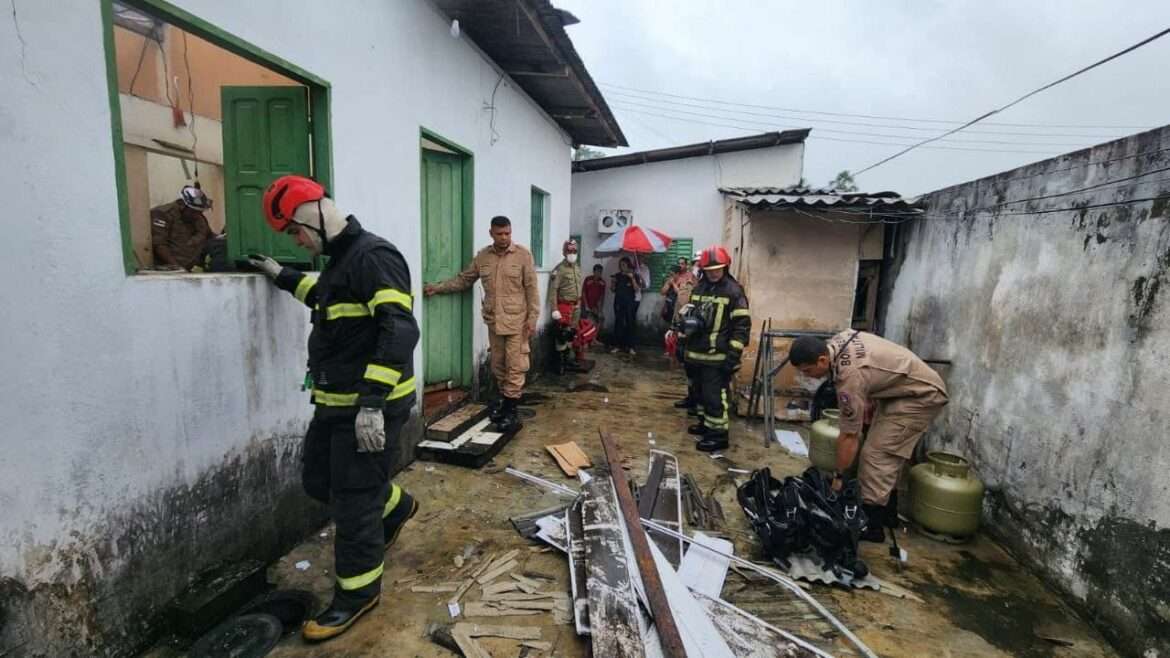 Idosa fica ferida após explosão de botija gás na zona Norte