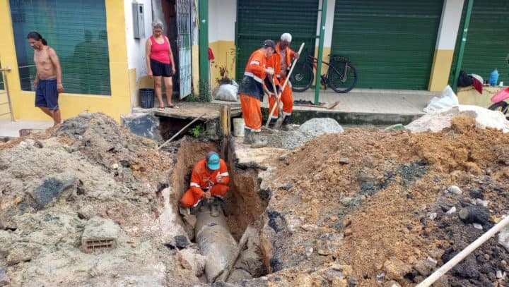 Prefeitura recupera emergencialmente redes de drenagens profundas da zona Centro-Oeste