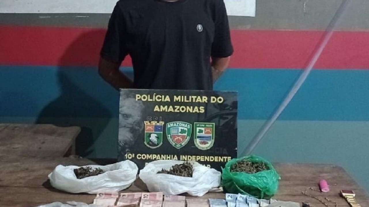 Falso feirante é preso com várias porções de drogas