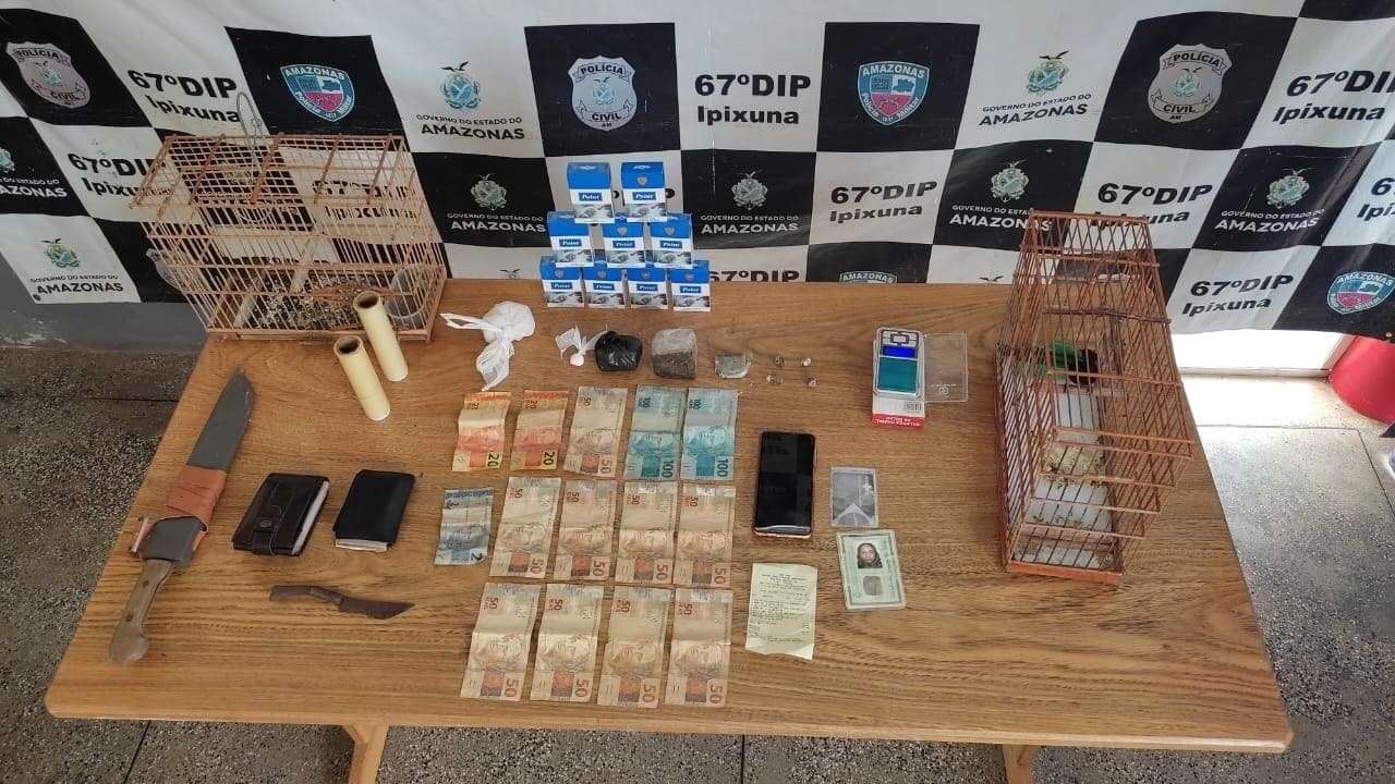 Trio é preso por tráfico de drogas e contrabando de cigarro