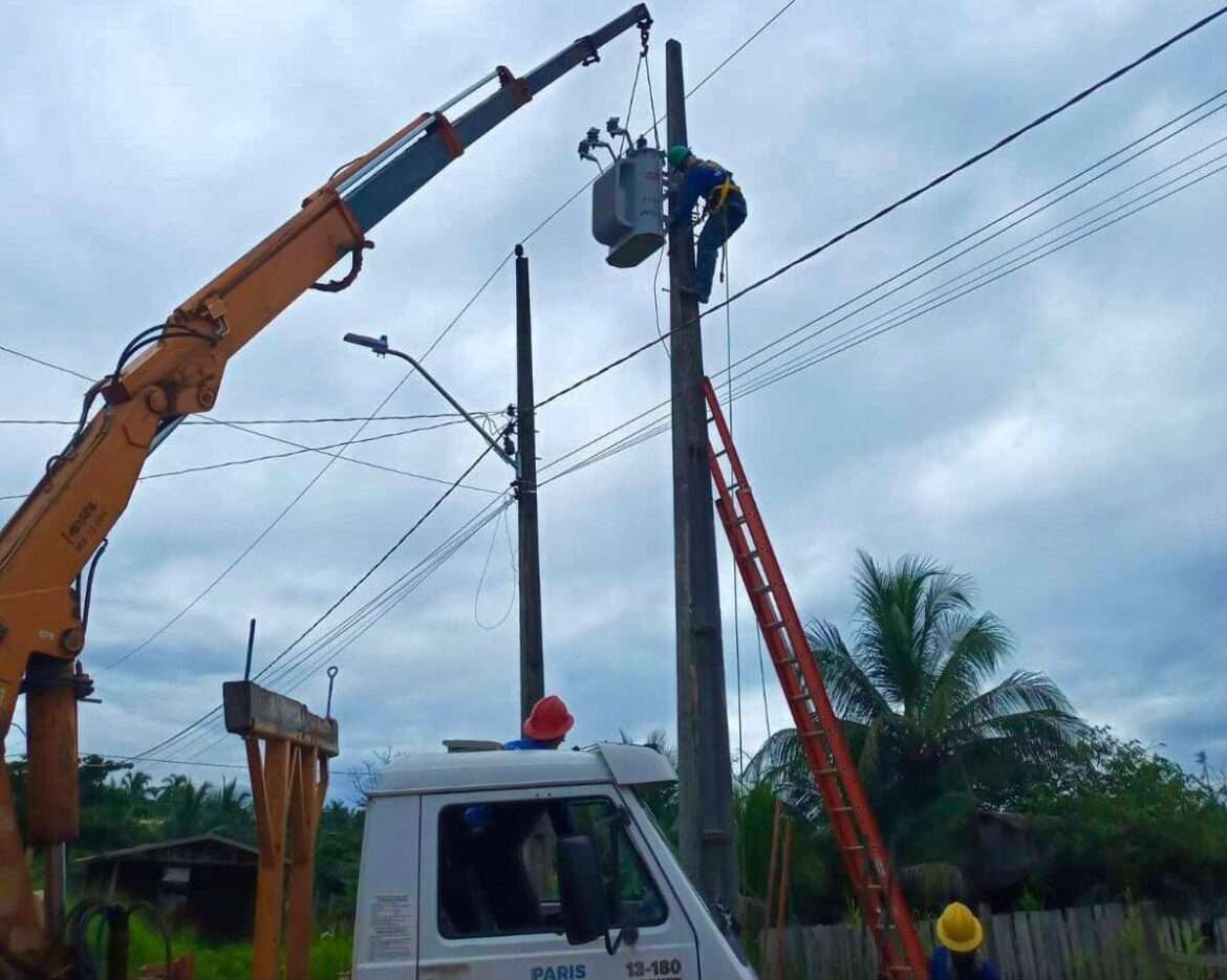 Obras no interior: Santo Antônio do Matupi recebe melhorias na rede elétrica com investimento de cerca de R$ 1 milhão