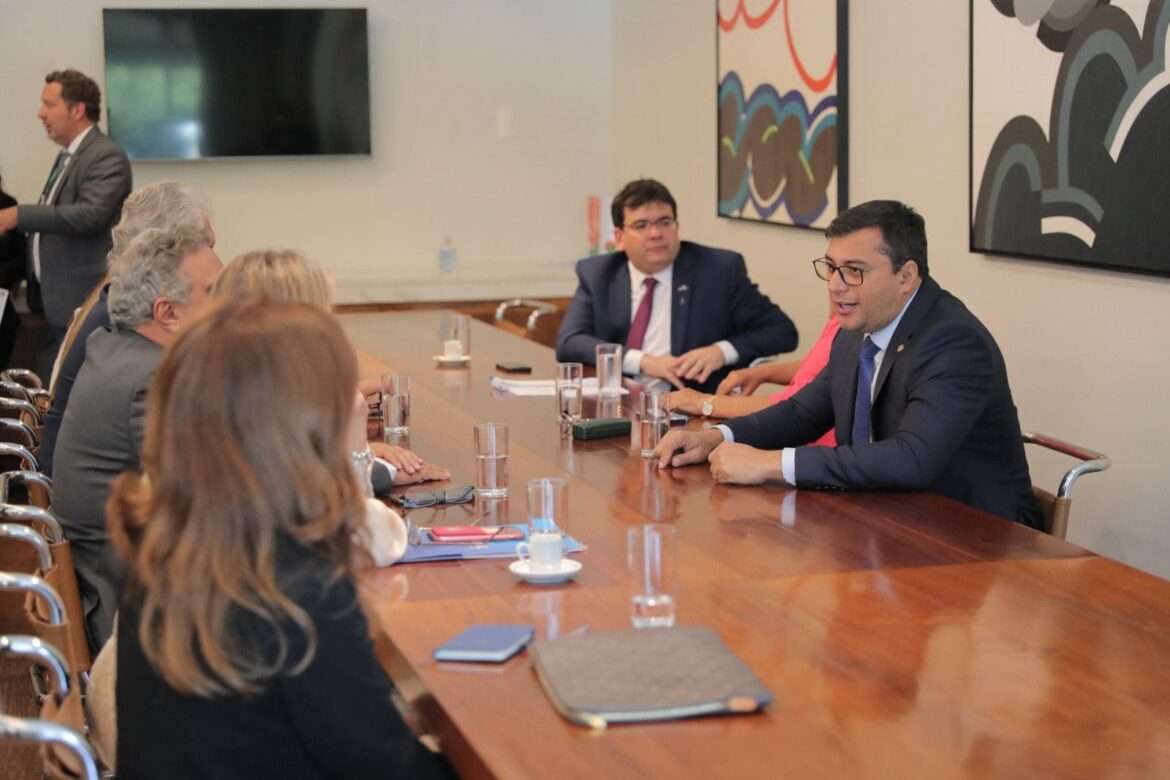 Em Brasília, Wilson Lima reúne com presidentes da Câmara e do Senado para tratar de pautas comuns aos estados