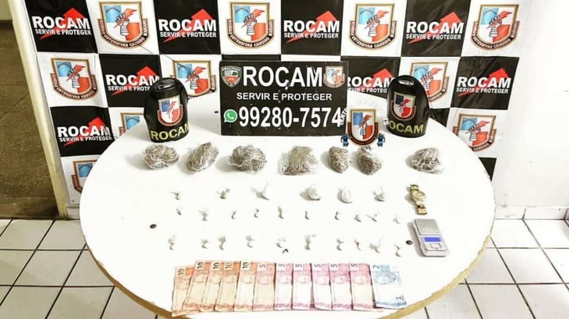 Rocam prende menor com drogas no monte das oliveiras