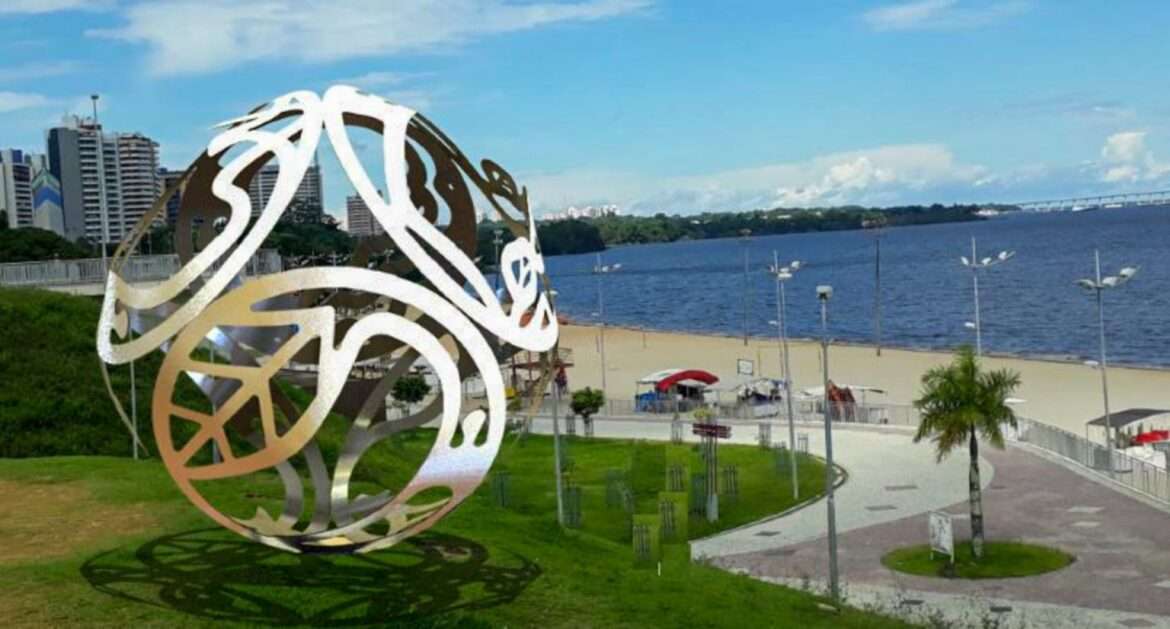 Escultura de cinco metros de diâmetro na Ponta Negra será símbolo do Prêmio United Earth em Manaus