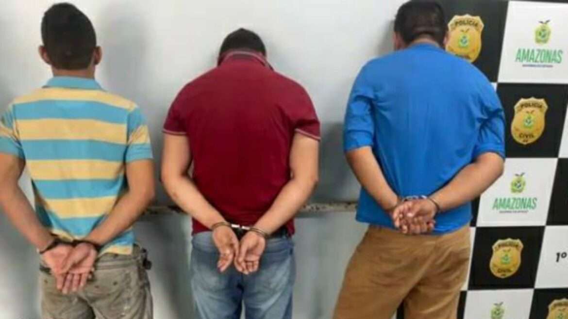 Trio é preso suspeito de cometer diversos arrastões em ruas de Manaus