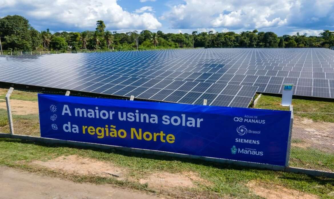 Prefeitura de Manaus inaugura maior usina de energia solar da região Norte do país