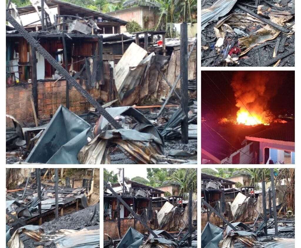 Corpo de Bombeiros combate incêndios em residências em Parintins e Tefé