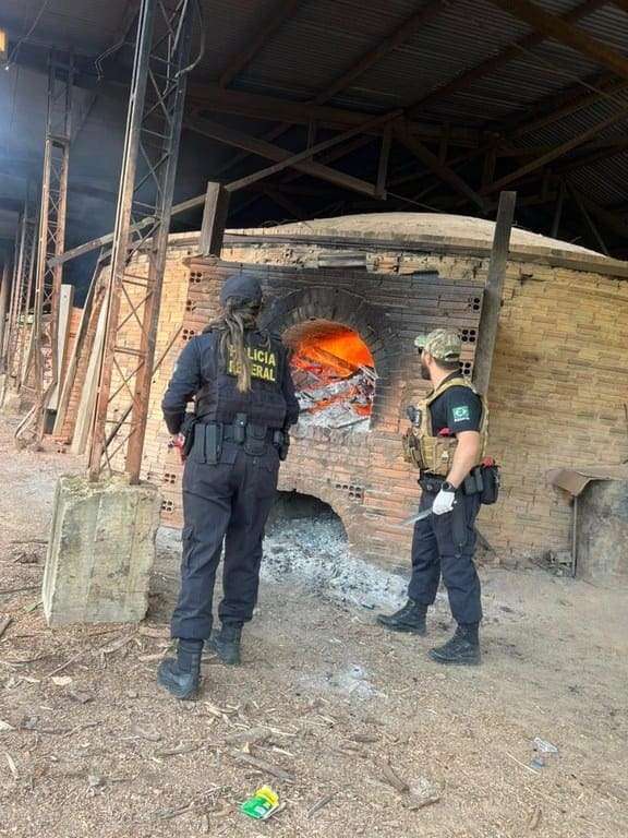 Polícia federal incinera meia tonelada de drogas no Amazonas