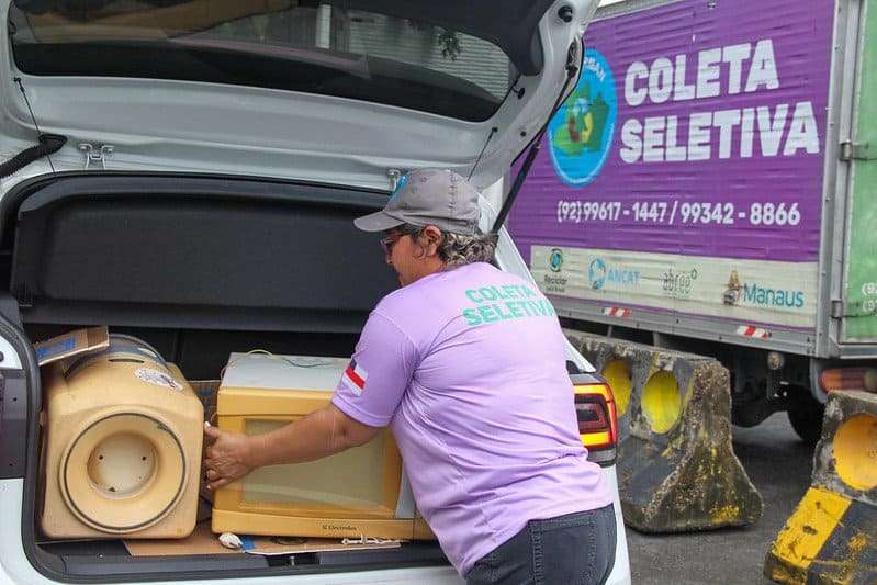 Prefeitura de Manaus e Abree coletam eletroeletrônicos e eletrodomésticos para descarte ambientalmente correto