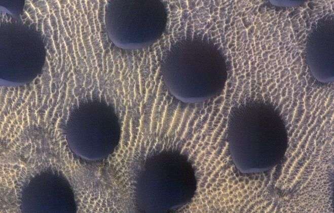 Sonda da Nasa encontra estranhas dunas circulares na superfície de Marte e intriga cientistas